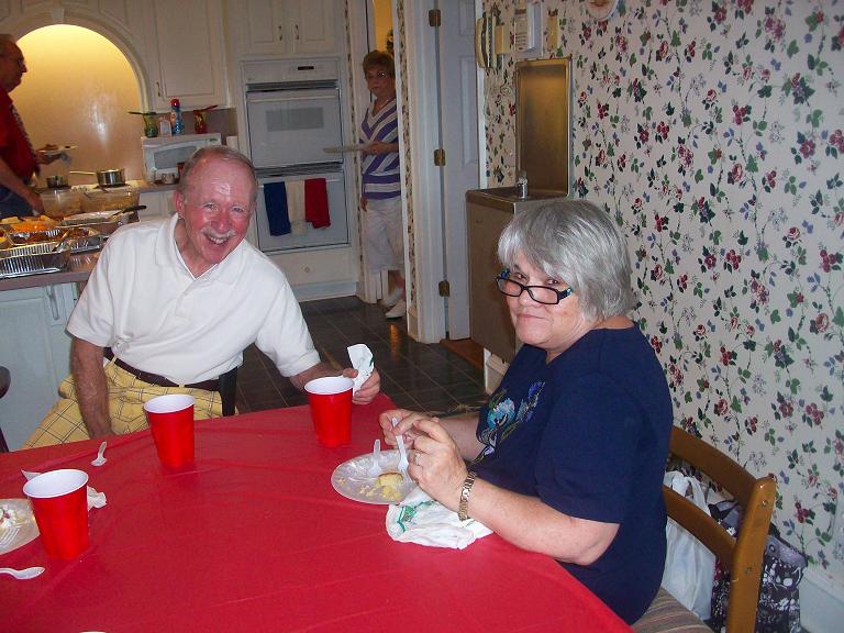 Out giong President Terry caven and his wife, Sherry.